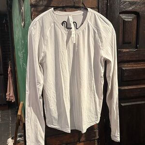 Lululemon Athleta White Long Sleeve Shirt